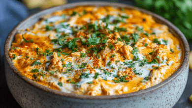 Creamy Ranch Buffalo Chicken Dip Crockpot Recipe
