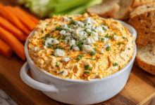 Crockpot Buffalo Chicken Dip with Cream Cheese