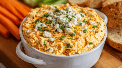 Crockpot Buffalo Chicken Dip with Cream Cheese