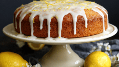 Easy Lemon Snack Cake with Vanilla Glaze