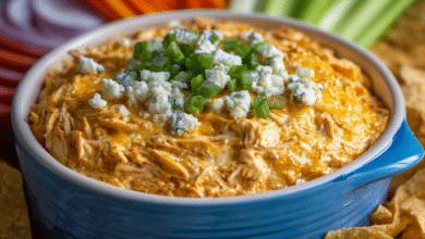 Game Day Crockpot Buffalo Chicken Dip