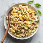 Healthy Street Corn Pasta Salad with Greek Yogurt – A Fresh, Creamy Bowl Full of Summer Love