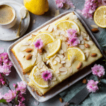 Lemon Almond Sheet Cake