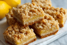 Lemon Crumb Bars with Buttery Streusel Topping