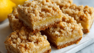 Lemon Crumb Bars with Buttery Streusel Topping