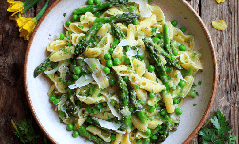Pasta Primavera with Asparagus and Peas