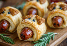 Puff Pastry Mini Pigs in a Blanket