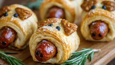 Puff Pastry Mini Pigs in a Blanket