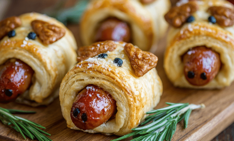 Puff Pastry Mini Pigs in a Blanket