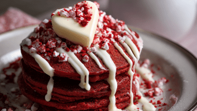 Red Velvet Pancake Mix Hack Recipe – A Cozy Morning Treat Full of Love