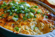 Simple Buffalo Chicken Dip with Rotisserie Chicken