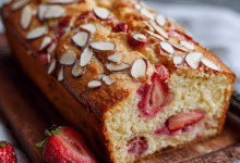 Strawberry Almond Tea Cake – A Soft Slice of Love for Slow Afternoons