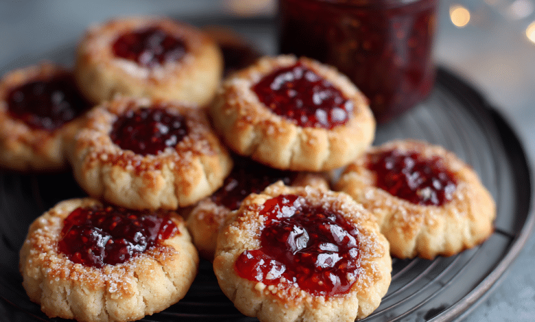 Strawberry Jam Thumbprint Cookies (A Sweet Little Memory From My Cretan Kitchen)