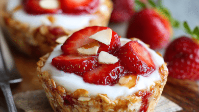 Strawberry Yogurt Breakfast Cups – A Sweet Morning Ritual That Feels Like Home