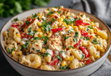 Street Corn Chicken Pasta Salad 🌽🍗