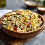Street Corn Pasta Salad for Spring Potlucks (A Bowl Full of Sunshine and Memories)
