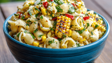 Street Corn Pasta Salad with Grilled Corn and Jalapeño – A Summer Bowl Full of Sunshine