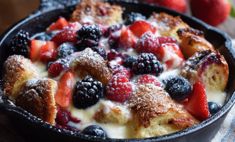 Sweet Cream Berry Breakfast Bake