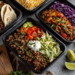 Beef Taco Meal Prep Boxes