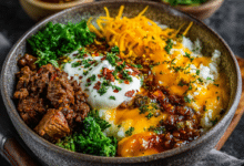 Beef and Cheese Comfort Bowl