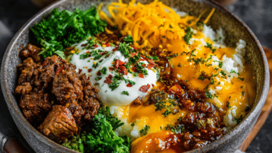 Beef and Cheese Comfort Bowl