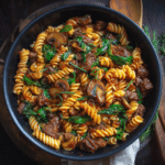 Beef and Mushroom Pasta