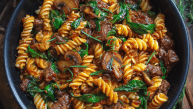 Beef and Mushroom Pasta