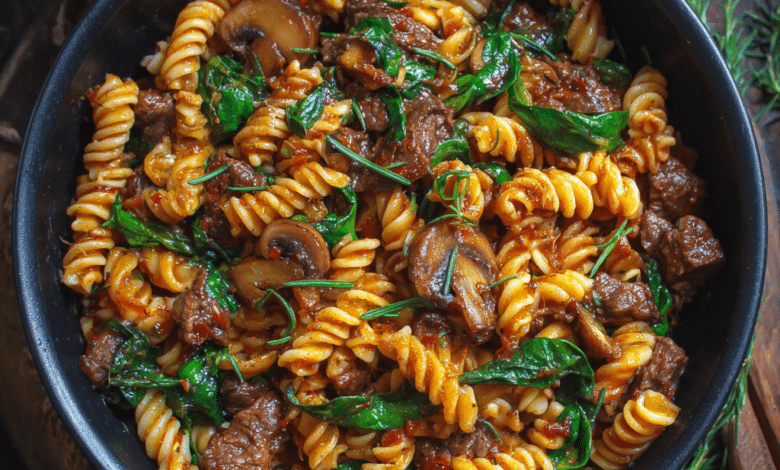 Beef and Mushroom Pasta