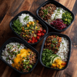 Beef and Rice Meal Prep Containers
