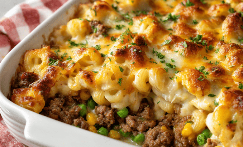 Creamy Ground Beef Casserole (Comforting & Family-Loved)