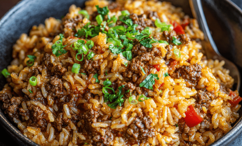 Easy Ground Beef and Rice Dinner