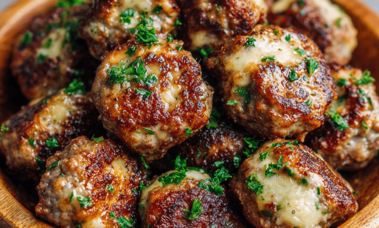 Garlic Butter Ground Beef Bites