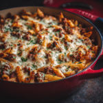 Ground Beef Penne Bake