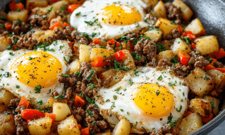 Ground Beef and Potato Hash