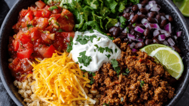 Healthy Beef Burrito Bowls