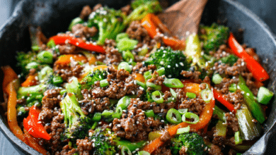 Healthy Ground Beef Stir Fry 🥢