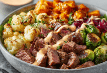 High-Protein Beef Lunch Bowls