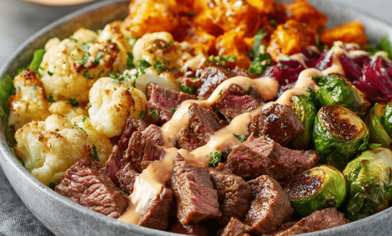 High-Protein Beef Lunch Bowls