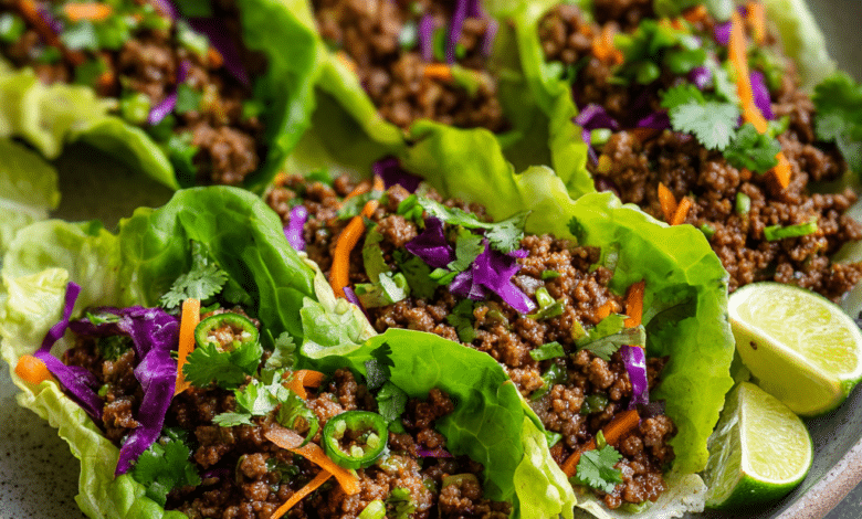 Lean Ground Beef Lettuce Wraps – Light, Comforting, and Full of Love