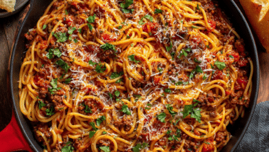 One-Pot Ground Beef Spaghetti
