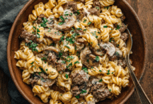 Quick Beef Stroganoff Pasta