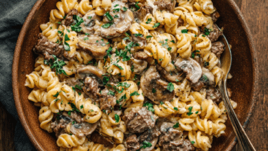Quick Beef Stroganoff Pasta