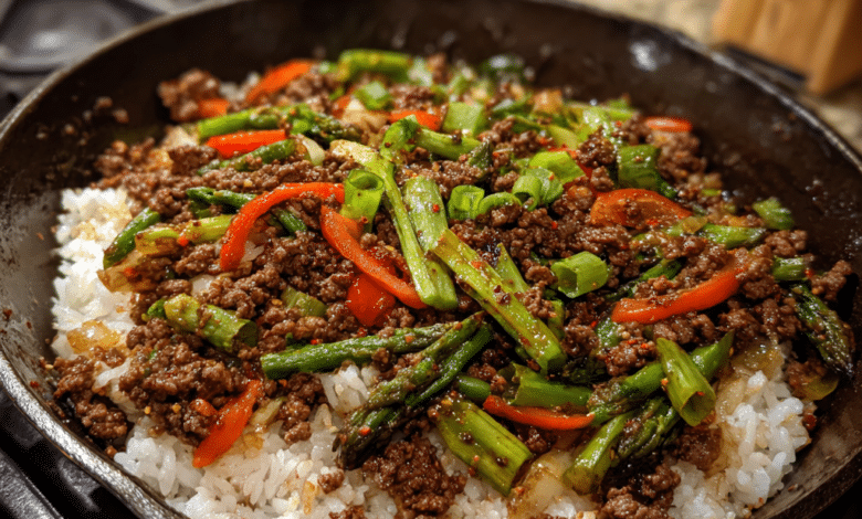 Simple Ground Beef Stir Fry