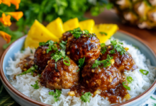 Simple Hawaiian Meatballs with Store-Bought Sauce