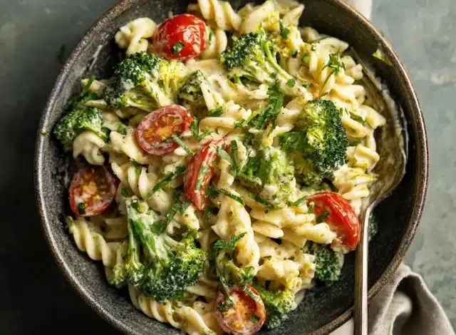 Vegan Broccoli Pasta Salad with Tahini Sauce – A Creamy Bowl of Comfort and Freshness