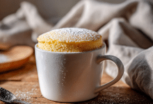 Low-Calorie Vanilla Mug Cake Recipe