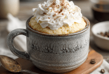 Vanilla Mug Cake with Almond Flour
