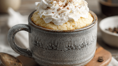 Vanilla Mug Cake with Almond Flour