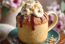 Bakery-Style Eggless Vanilla Mug Cake