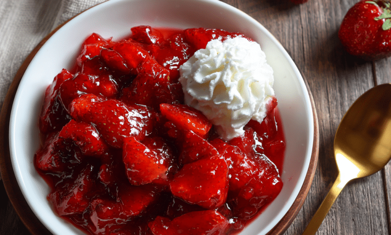 Chunky Strawberry Compote for Desserts
